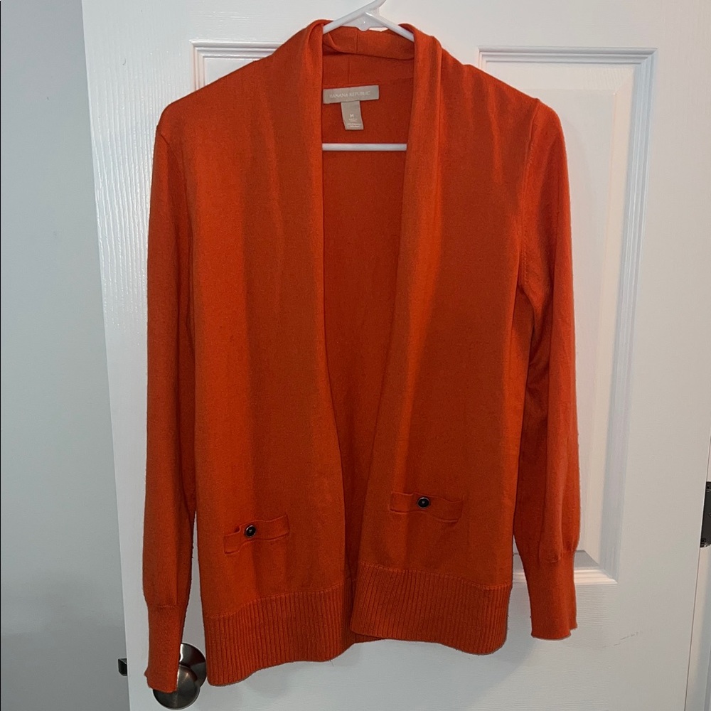 Banana Republic Women's Orange Cardigan